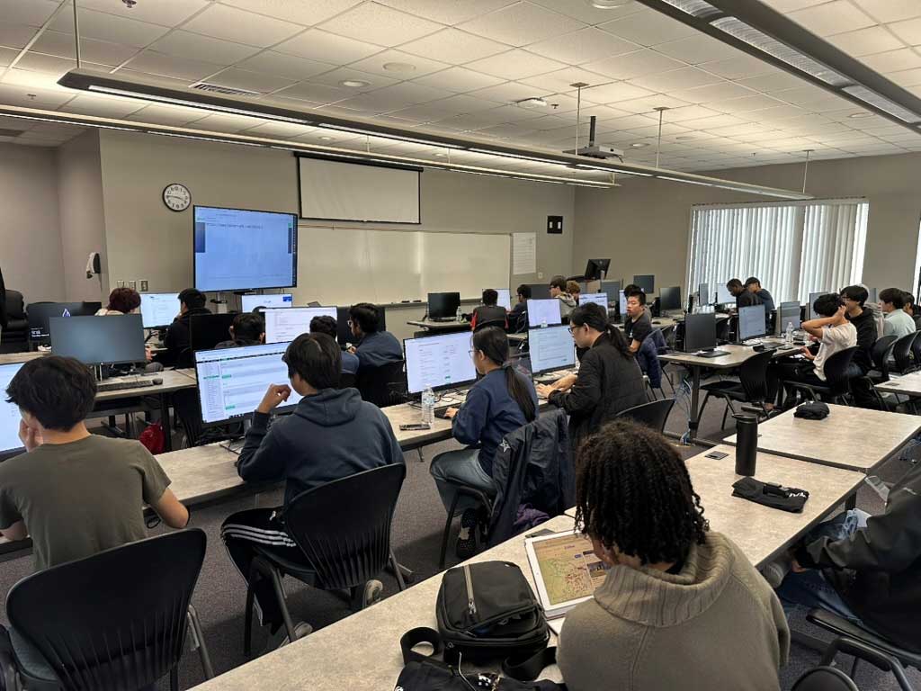 Students participating in the 1st NexGen Coding Challenge 2025