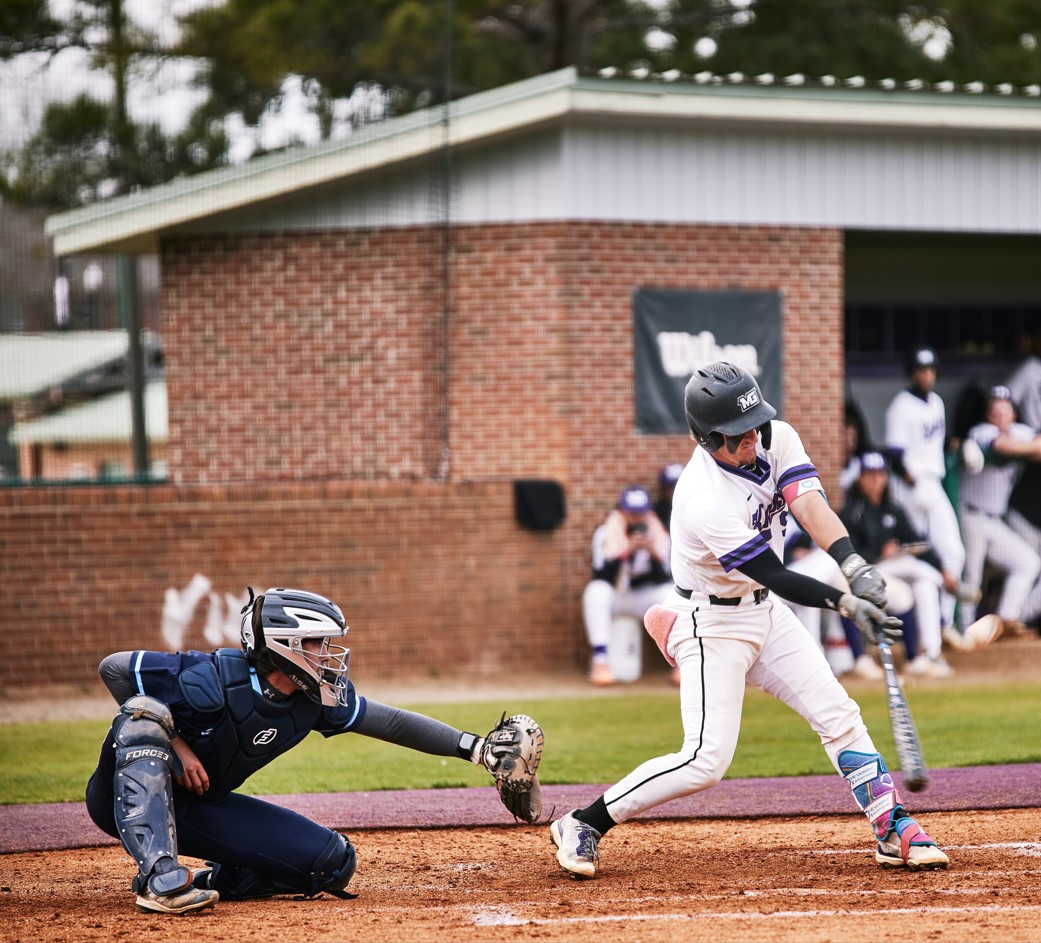 MGA baseball player taking a swing