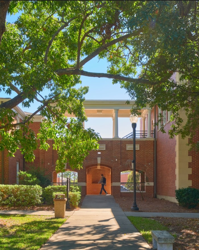 Breezeway in MGA's Cochran campus