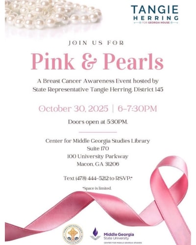 Pink and Pearl Event Flyer 2025