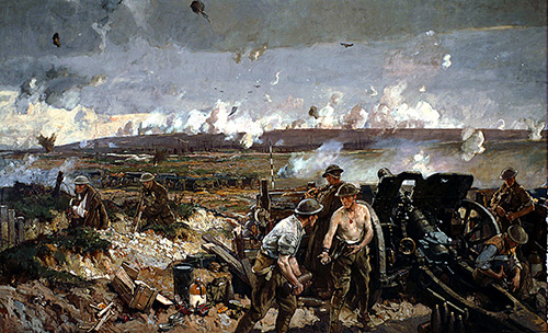 “The Taking of Vimy Ridge, Easter Monday 1917” by Richard Jack. Courtesy of the Canadian War Museum.