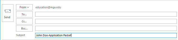 John Doe -Application Packet