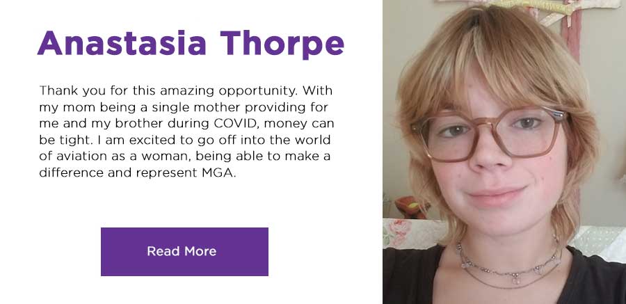 Anastasia Thorpe, read her story. click here.