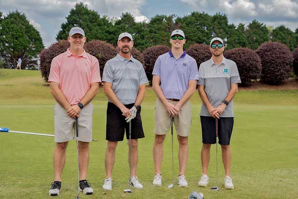 Golf players at the tournament
