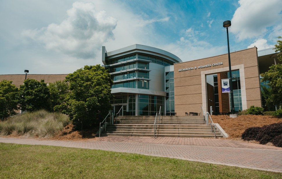 Macon Rec and Wellness center front entrance