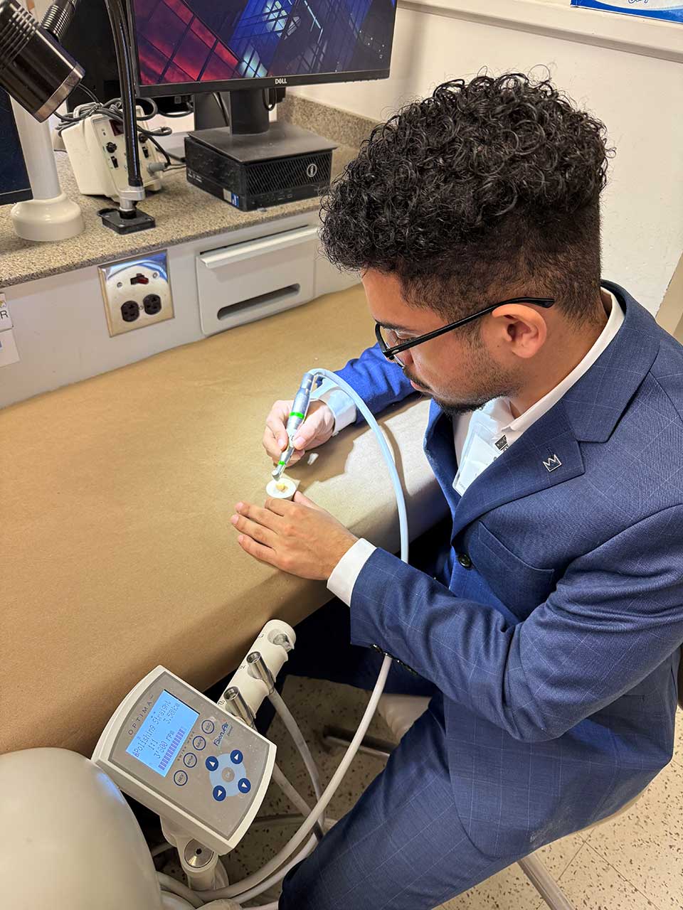 Student at the Dental Impressions Day, Augusta University.