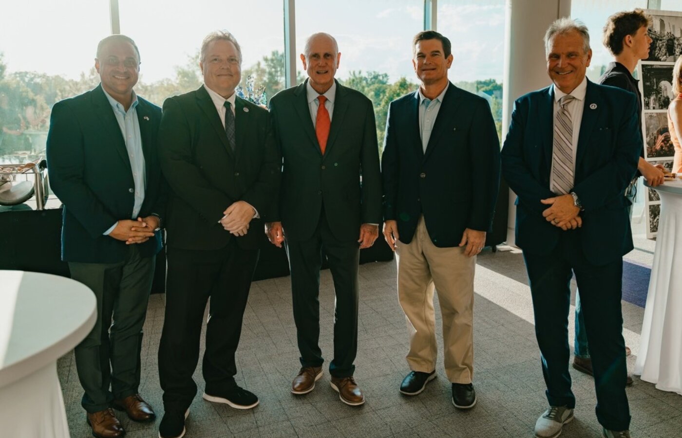 Colonel Tillman with MGA Faculty and Staff, including Provost Jenks and President Blake, alongside external stakeholders