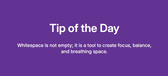 good color contrast example