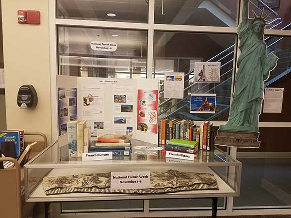 National French Week Display on the Macon Campus