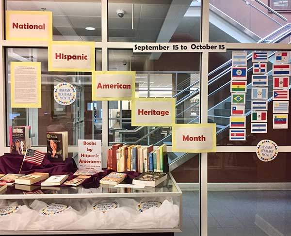 National Hispanic American Heritage Month Displays on the Macon and Dublin Campuses (2019)