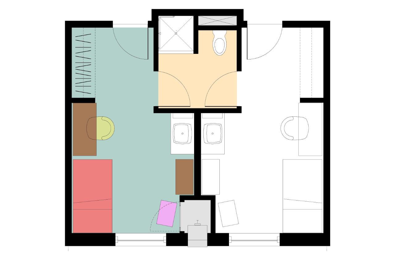 Floor plan of Regents Hall