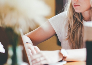 Image of a student reading.