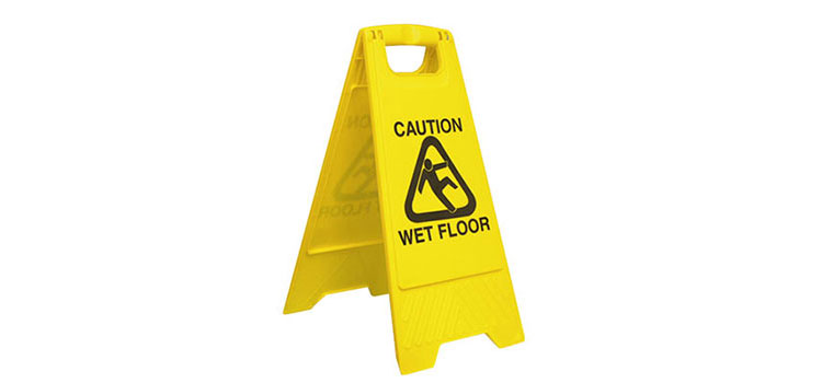 Wet floor sign