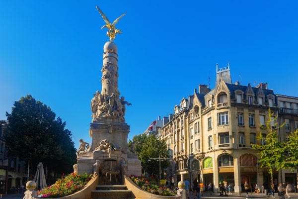Fountain in Reims, France
