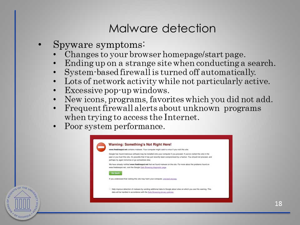 Security Awareness slide. Download PDF or PowerPoint for better accessibility.