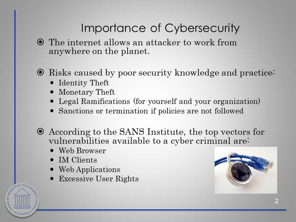 Security Awareness slide. Download PDF or PowerPoint for better accessibility.