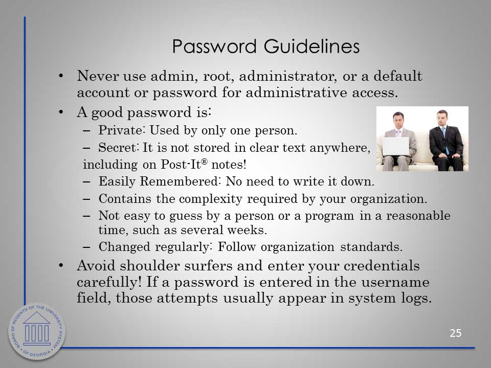 Security Awareness slide. Download PDF or PowerPoint for better accessibility.