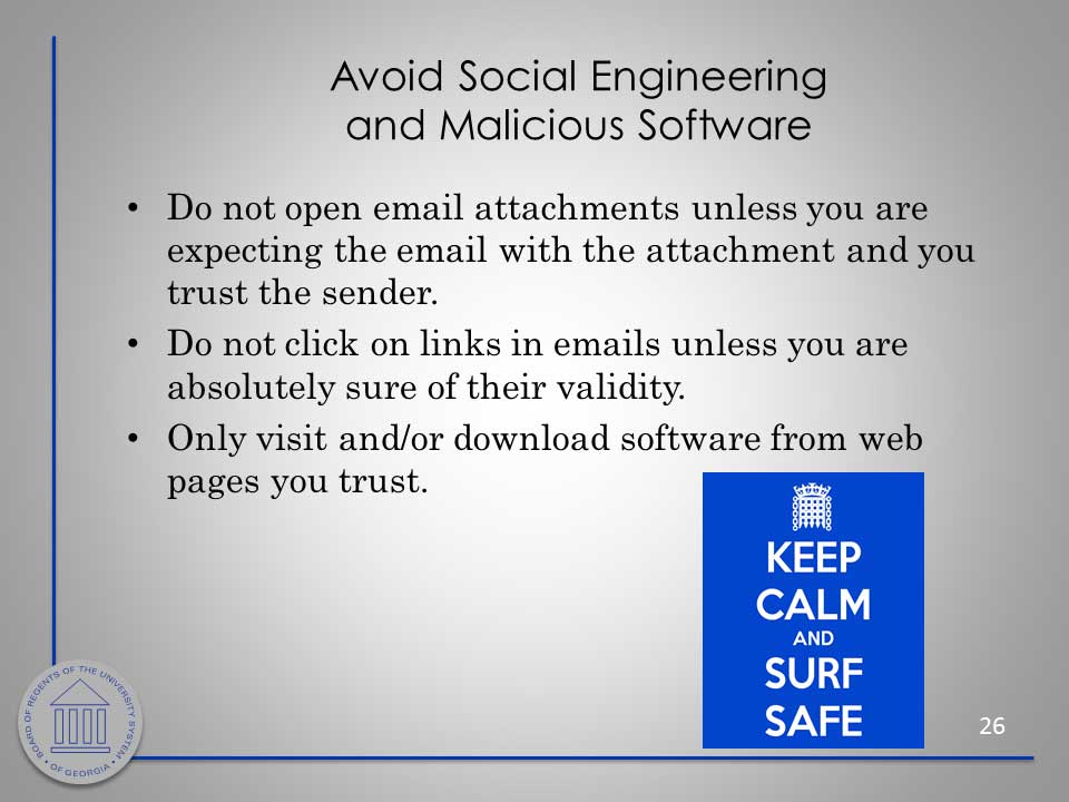 Security Awareness slide. Download PDF or PowerPoint for better accessibility.