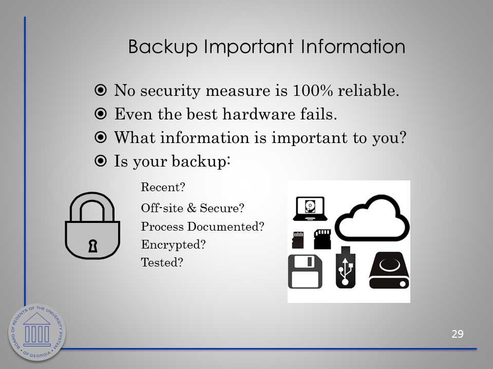 Security Awareness slide. Download PDF or PowerPoint for better accessibility.