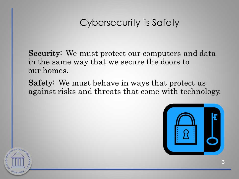 Security Awareness slide. Download PDF or PowerPoint for better accessibility.