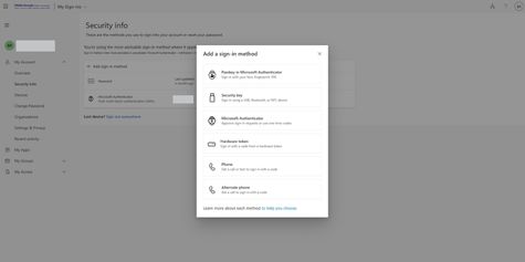 add a sign in method popup
